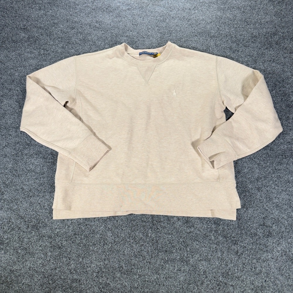 Polo Ralph Lauren Sweatshirt Crewneck Pony Logo Tuscany Double Knit preppy